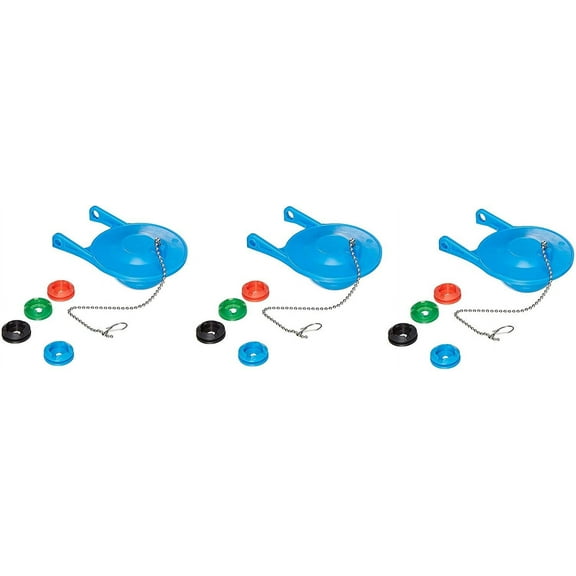 Mansfield Toilet Flapper Kit 630-0207 Universal - Easy Installation, Rubber Flapper - Pack of 3