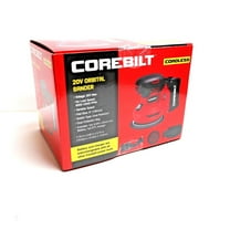 CoreBilt Orbital Sander Cordless Battery Powered 20V with battery & charger