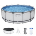 thumbnail image 1 of Open Box Bestway Steel Pro MAX 13'x48" Above Ground Pool w/ Pump & Cover, 1 of 10