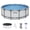 Gray, variant on Bestway Steel Pro MAX Metal Frame Above Ground Pool - 15 ft x 48 in Round - Blue
