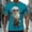 Mint Green, variant on Men's Funny Elderly T-shirt Short Sleeved T-shirt Round Neck Shirt Casual Daily Street Top Men's Top