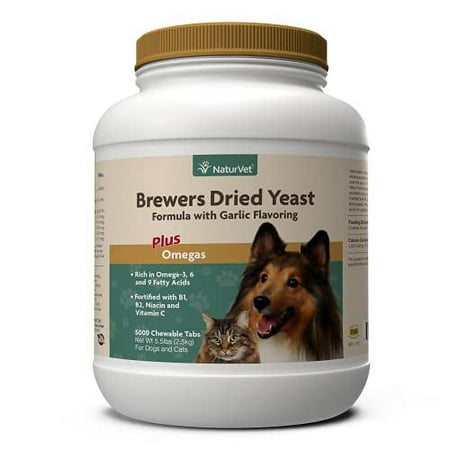 UPC: 0797801031226 | NaturVet Brewerâ€™s Dried Yeast Pet Supplement With Garlic Flavoring â€“ Includes B-Complex Vitamins  Omega-3  6  & 9 Fatty Acids â€“ Helps Support Glossy Coat  Healthy Skin for Dogs  Cats 5000 Ct.