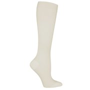 Sugar Free Sox Womens Knee High Compression Socks 15-20 mmHg (9-11, Pearl)