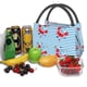 thumbnail image 3 of Fotbe Red Funny Crab on Blue Stripe Bolsa Térmica Portátil con Estampado, Bolsa de Entrega de Alimentos Aislada, Bolsa Reutilizable de Gran Capacidad para Comidas y Supermercado, 3 of 6