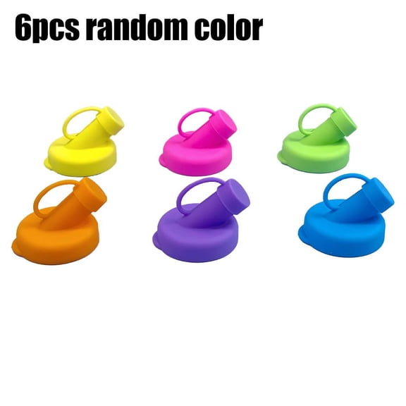 Silicone Milk Dispenser Caps,6PCS Leak-Proof Pour Spout Lids For Glass Bottles,48mm Airtight Stop Glass Milk