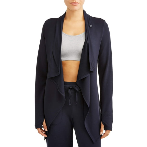 Athletic Works Athletic Works Women?s Knit Wrap Cardigan Walmart