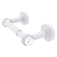 thumbnail image 2 of Pacific Beach Collection Two Post Toilet Tissue Holder with Twisted Accents - Matte White, 2 of 3