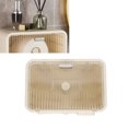 thumbnail image 2 of Wall Mounted Tissue Storage Box Punch Free Clear Dust Proof Hanging Face Towel Dispenser Box, 2 of 5