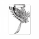 thumbnail image 1 of Pintura de aves volando leal Portapapeles Carpeta de escritura Placa de soporte A4, 1 of 4