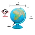 thumbnail image 4 of Light Up Educational World Globe, Illuminated Desk Globe for Kids, Geography Learning Globe for Home & Classroom, 4 of 9