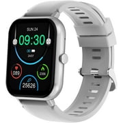 SARPCO Smartwatch for Samsung Galaxy S24, Fitness Activity Tracker for Men Women Heart Rate Sleep Monitor, Step Counter, 1.91" Full Touch Screen Fitness Tracker Smartwatch - Silver