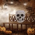 thumbnail image 2 of Calavera artificial de Halloween, adorno de calavera asustada, accesorios para casa de fantasmas, suministros para fiestas (3), 2 of 7