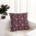 thumbnail image 6 of Pofeuu Daisies Flowers Print Double-sided plush pillowcase Square Throw Pillow Covers Pillows Cover for Living Room Bedroom Sofa Couch Cushion Cover（No pillow core）-20"x20", 6 of 7