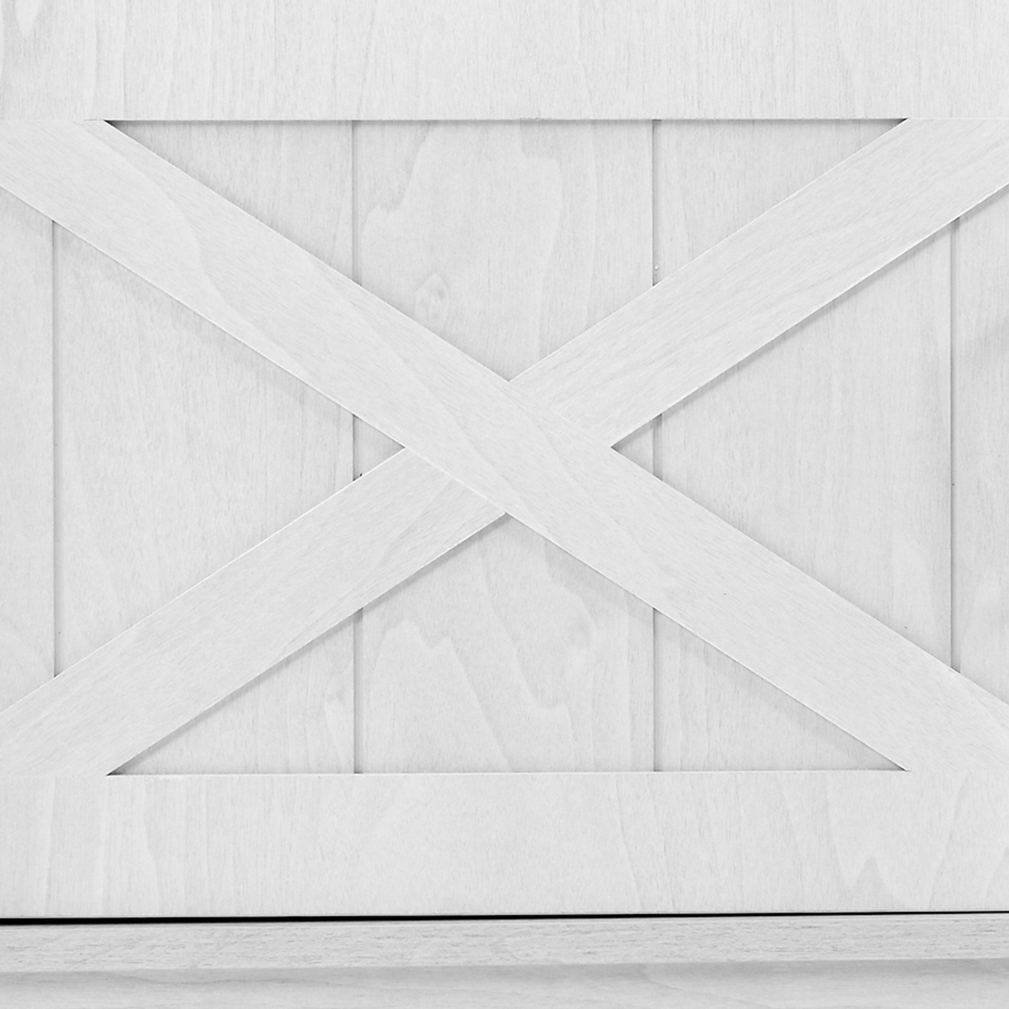 Uforic TV Stand with Mount for 70 inch TVs, Farmhouse Height Adjustable TV Mount, Rustic Oak