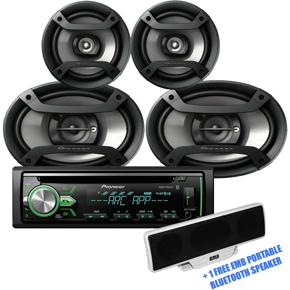 Pioneer DXT_X4969BT Package _ DEH_X4900BT CD Player Bluetooth Receiver