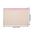 12 Pieces Multipurpose Canvas Cosmetic Bag Makeup Pouches with Zipper