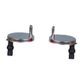 thumbnail image 3 of 2 Piezas Bisagras para Asiento de Inodoro Tornillos de Montaje Superior Tuercas de Caucho Metal Instalación Rápida Adecuado para Mantener Baño Casa 60 mm, 3 of 8