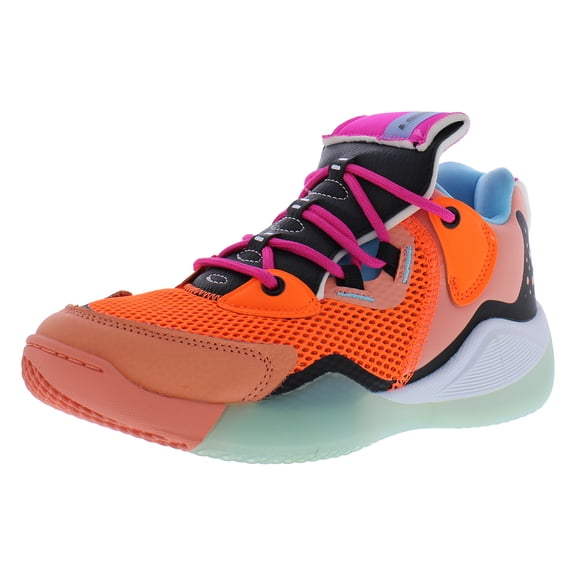 AND1 Override PS Girls Shoes Size 4, Color: Shocking Orange/Desert Flower