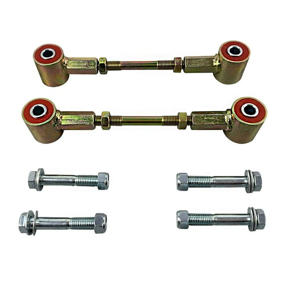 BST BSSP Rear Extended Sway Bar End Link For 2-4" Lift Kit Compatible with 2007-2018 Jeep Wrangler JK 07-18 Suspension Stabilizer Bar Link Kit