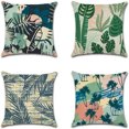 thumbnail image 1 of Linen printed pillowcase four piece set comfortable soft home decor detachable pillowcase, 1 of 4