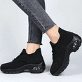thumbnail image 5 of Women's Walking Shoes Sock Sneakers - Mesh Air Cushion Lady Girls Modern Jazz Dance Easy Shoes Platform Loafers, 5 of 5