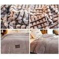 thumbnail image 4 of 47x79 Inch Cool Blanket for Dogs Cooling Blanket Flannel Fleece Blanket Patchwork Quilt Extra Soft Fluffy Throw Blankets Lightweight Decorative Throw Perfect for Couch, Bed, Sofa, Chair, 4 of 4
