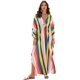 thumbnail image 1 of LOUSEA Vestido caftán con estampado de animales para mujer, caftán de talla grande con alas de murciélago, vestido largo para descansar, 1 of 4