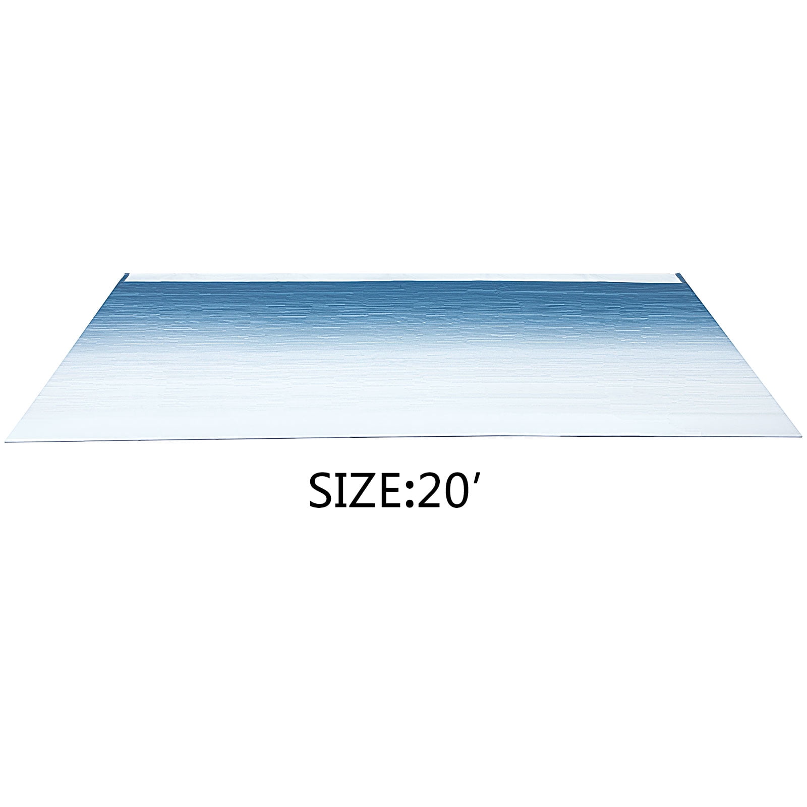 VEVOR RV Awning 20' Camper Awning Fabric, Trailer Awning Canopy Patio Camping Car Awning, Vinyl Roller Tube for RV, Van, SUV, Awning Replacement Ocean Blue Fade