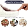 thumbnail image 4 of BERANMEY Cute Smile Face Slippers for Women Perfect Soft Plush Comfy Warm Slip-On Happy Face Slippers fo Women Indoor fluffy Smile House Slippers for Women and Men Non-slip Fuzzy Flat Slides, 4 of 9