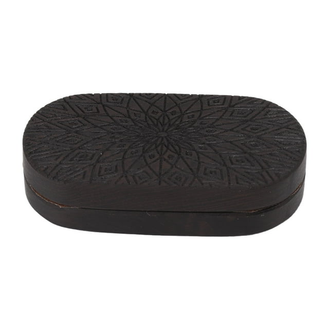 Magnetic Push Slider, Crisp Sound Handcrafted Magnetic Push Slider Ebony Portable Pocket Sized For Home For Travel Unlimited Sunflower,Limit Geometry