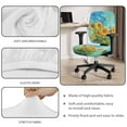 thumbnail image 4 of ZUXONGSY Sunflower Oil Painting Office Chair Cover 2 Pack Computer Chair Covers Skin Friendly High Back Computer Chair Cover Easy to Install Home Furnishing Decoration, 4 of 7