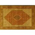 thumbnail image 1 of Ahgly Company Machine Washable Indoor Rectangle Persian Yellow Traditional Area Rugs, 7' x 10', 1 of 4
