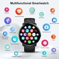 thumbnail image 3 of AI Smart Watch for Men Android iphone, 1.39" Touchsreen Fitness Tracker with Bluetooth Call, 110+ Sport Modes, IP68 Waterproof, Gift Idea, Black, 3 of 7
