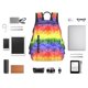 thumbnail image 4 of Balery Colorful Tie Dye Mochila ligera para hombre y mujer: duradera e impermeable, ideal para la escuela, el trabajo, viajes y uso diario., 4 of 7