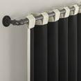thumbnail image 5 of Sun Zero Aria 2-pack Magnetic Closure Theater Grade 100% Blackout Back Tab/Rod Pocket Curtain Panel Pair, 52"W x 84"L, Cream, 5 of 10