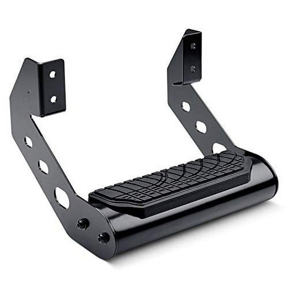 Steelcraft Universal Side Drop Step, 4 in. Wide, Round Tube, Black