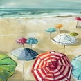 thumbnail image 2 of Robinson, Carol 15x15 White Modern Wood Framed Museum Art Print Titled - Umbrella Beach II, 2 of 4