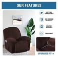 thumbnail image 4 of CNKOO Housse Extensible en Velours pour Fauteuil Inclinable 1 Pce Housse Douce pour Fauteuil Inclinable Housse de Fauteuil Inclinable Protecteur de Fauteuil Inclinable pour Fauteuil Inclinable - Bleu Paon, 4 of 7