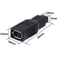 thumbnail image 3 of Convertidor de adaptador de transferencia de datos IEEE 1394 tipo A 400 de 6 pines hembra a 1394 tipo B 800 de 9 pines macho Xemadio 2035313, 3 of 9