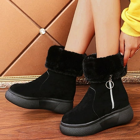 

FZM Women shoes Casual Fashion Boots Slipon Breathable Wedges Women s Shoes Thermal Women s Boots