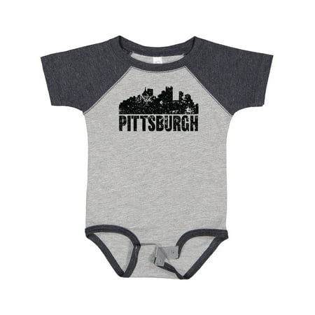 

Inktastic Pittsburgh Skyline Grunge Gift Baby Boy or Baby Girl Bodysuit