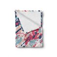 thumbnail image 2 of Navy and Blush Soft Flannel Fleece Throw Blanket, Abstract Pastel Color Splashes Dirty Look Liquid Splat Drops Print, Cozy Plush for Indoor and Outdoor Use, 60" x 80", Multicolor, by Ambesonne, 2 of 6
