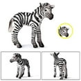 thumbnail image 6 of Ksopiavobs Realistic Zebra Figurine Plastic Zebra Family Set Wild Animal Figurine Set for Collection Desktop Decoration, Pack of 4, 6 of 7