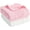 Pink/White, variant on Piu Dino Baby Muslin Bath Towel (Kit w/ 2 units) 41,3'' x 39,37'' White