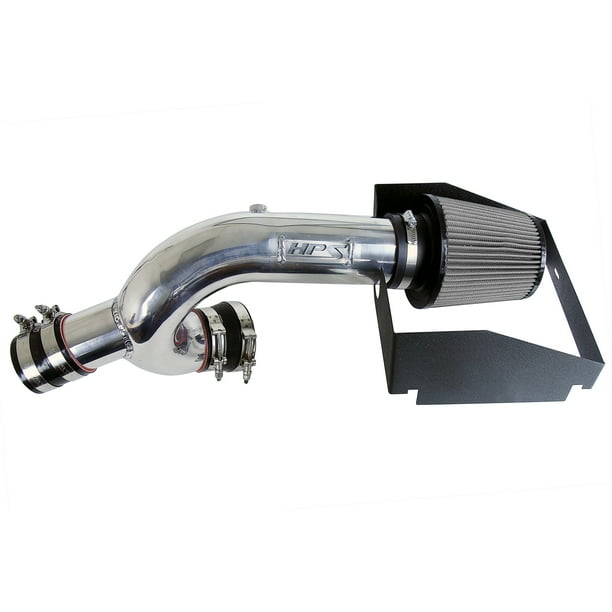 HPS Polish Cold Air Intake Kit + Heat Shield for 1516 Ford F150 3.5L