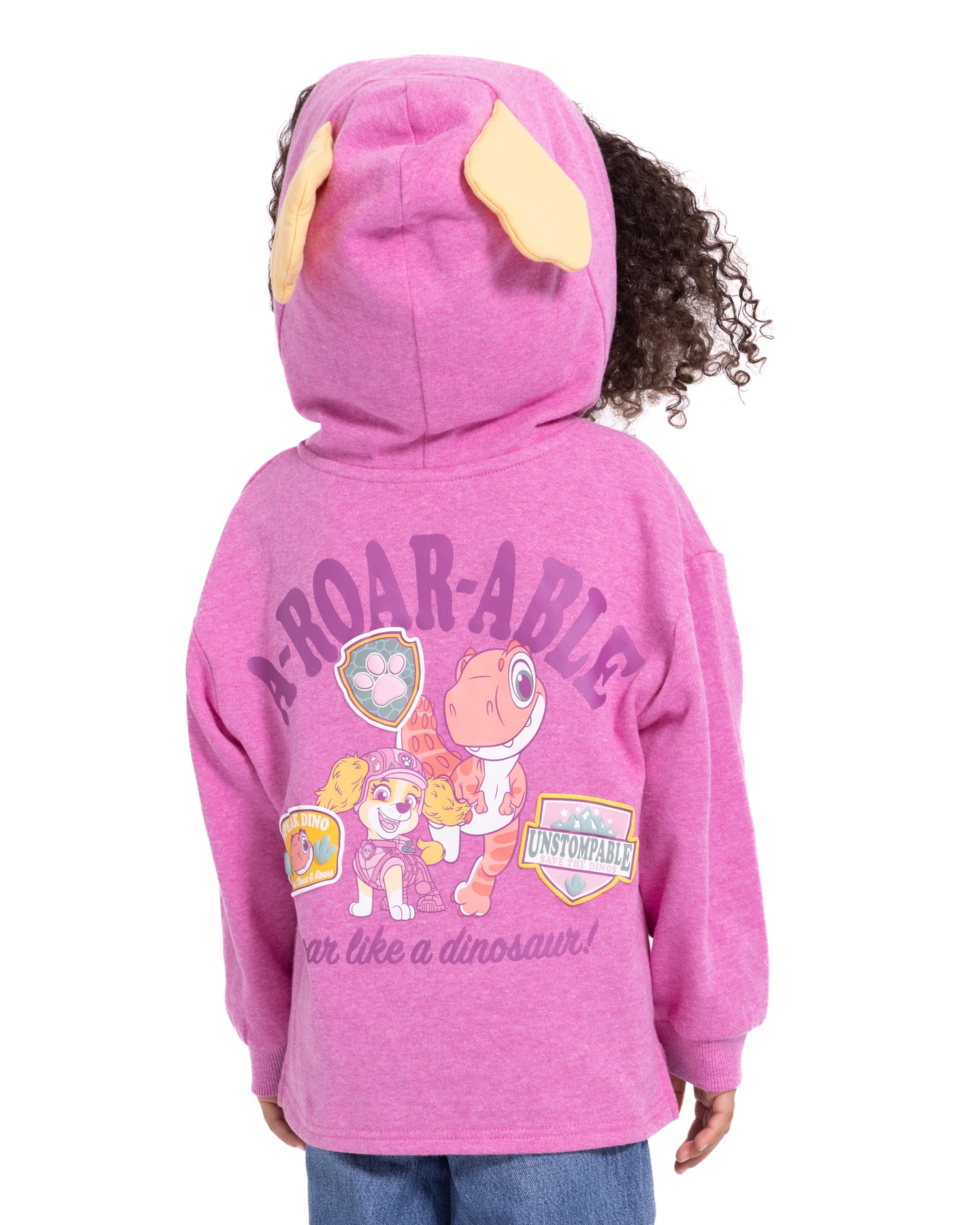 Paw Patrol Movie Toddler Girls' Cosplay Graphic Hoodie with Long Sleeves, Sizes 12M-5T