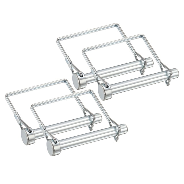 Uxcell 4Pcs Pasador de Acoplamiento para Remolque 3/8" x 2.8" Cuadrado Seguridad Bloqueo de Alambre