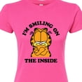 thumbnail image 3 of Garfield - I'm Smiling On The Inside - Juniors Fitted Graphic T-Shirt, 3 of 5