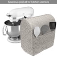thumbnail image 2 of Neutral Color Stand Mixer Cover, Cluttered Vintage Lace Inspired Curves and Swirls Renaissance Style, Kitchen Appliance Organizer Bag Cover with Pockets, 5 Quarts, Pale Tan and Ivory, by Ambesonne, 2 of 4