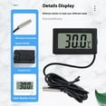 thumbnail image 2 of LCD Display Digital with Probe, Temperature Meter for Freezer Fridge Aquarium, 2 of 8